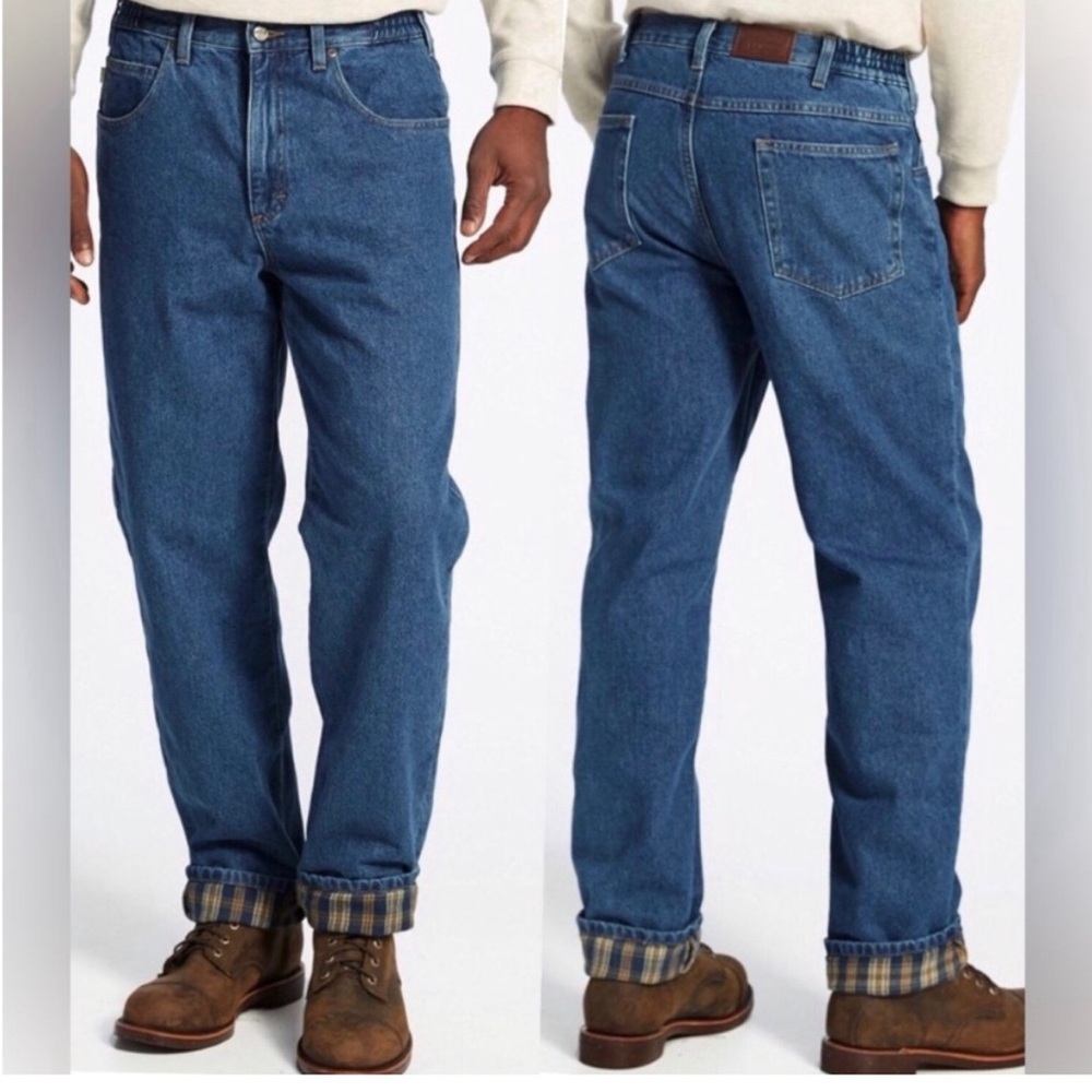LL Bean Flannel Lined Comfort Waist Jean